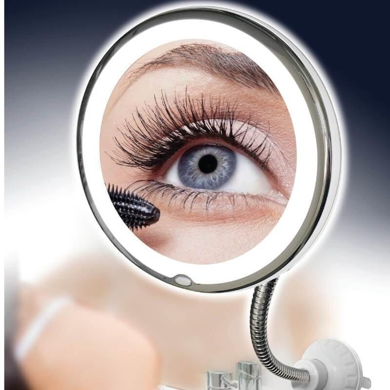 Makeup Mirror Magnifying Ultra Flexible Mirror LED Light  Suction Cup -High Quality