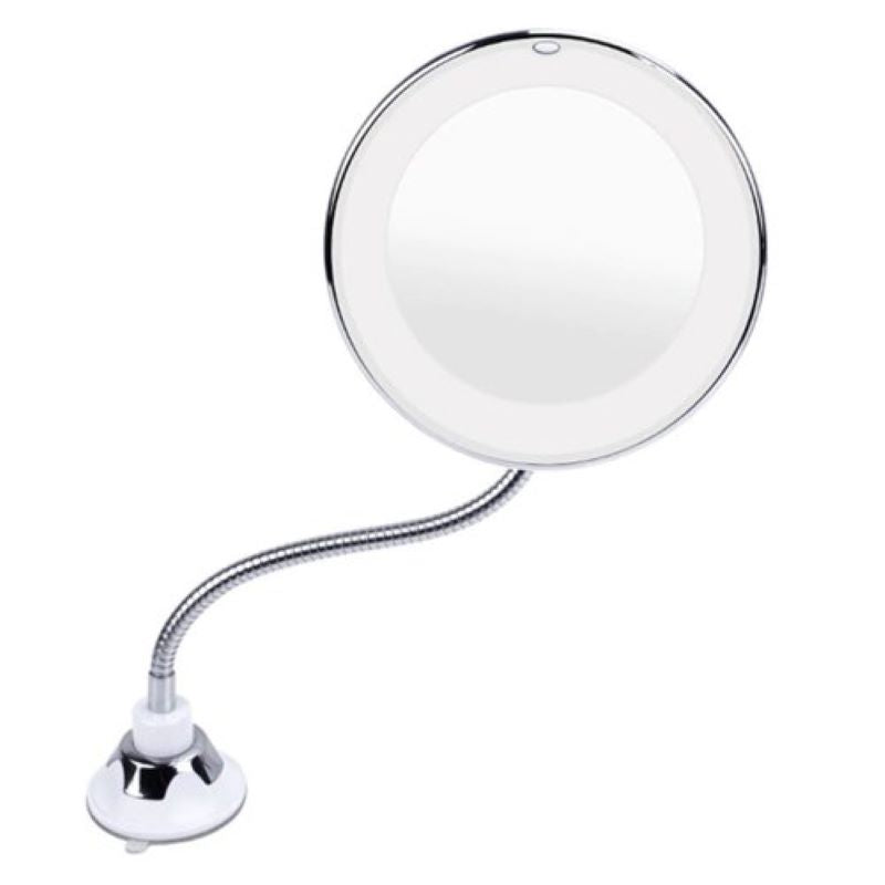 Makeup Mirror Magnifying Ultra Flexible Mirror LED Light  Suction Cup -High Quality