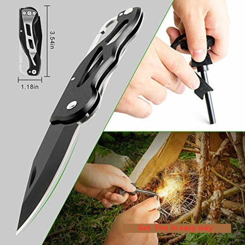 New Survival Kit Outdoor Emergency Gear Kit for Camping Hiking Travelling Adventures