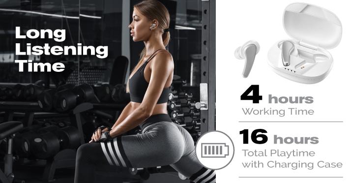 Magic TOM Premium  Wireless Noice Cancelling In-Ear airpod  Black