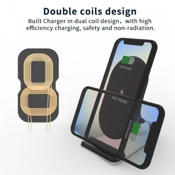 TEQ metal wireless stand for Apple iphone smartphone 20w