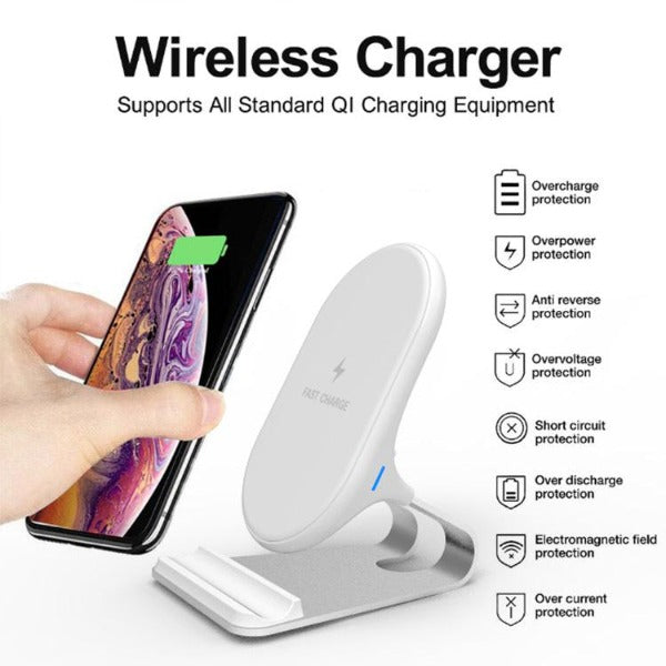 TEQ metal wireless stand for Apple iphone smartphone 20w