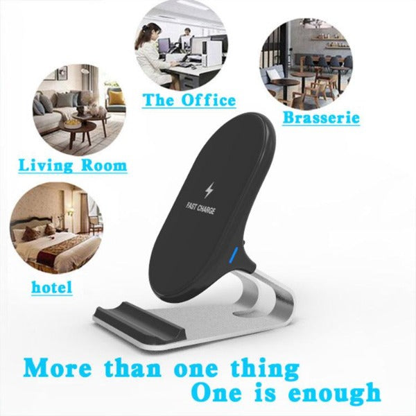 TEQ metal wireless stand for Apple iphone smartphone 20w