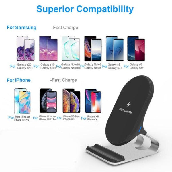 TEQ metal wireless stand for Apple iphone smartphone 20w