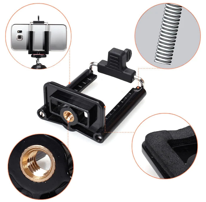 Yunteng YT-228 Mini Selfie Tripod + Phone Holder Clip for SLR Camera DVR Phone