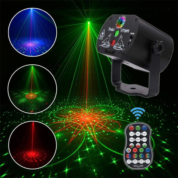 TEQ Projector RGB DJ Disco Light Stage Party Laser Lighting With remote control