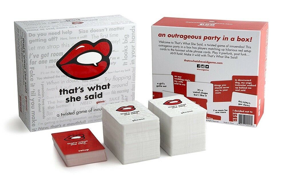 That's What She Said - The Party Game of Twisted Innuendos Adults FUN Card Game