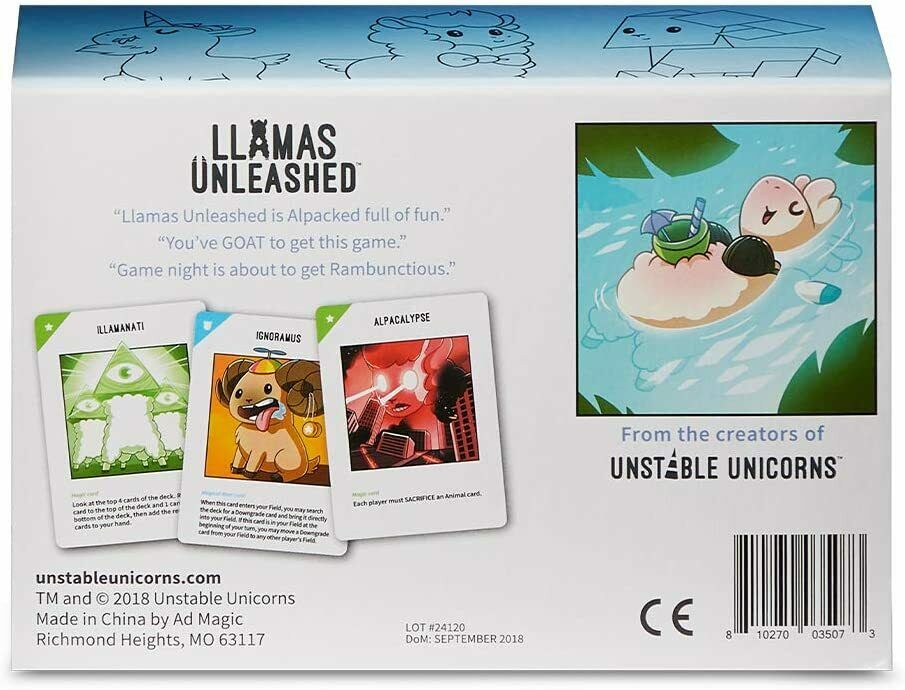 Llamas Unleashed Base Game Brand New fun game