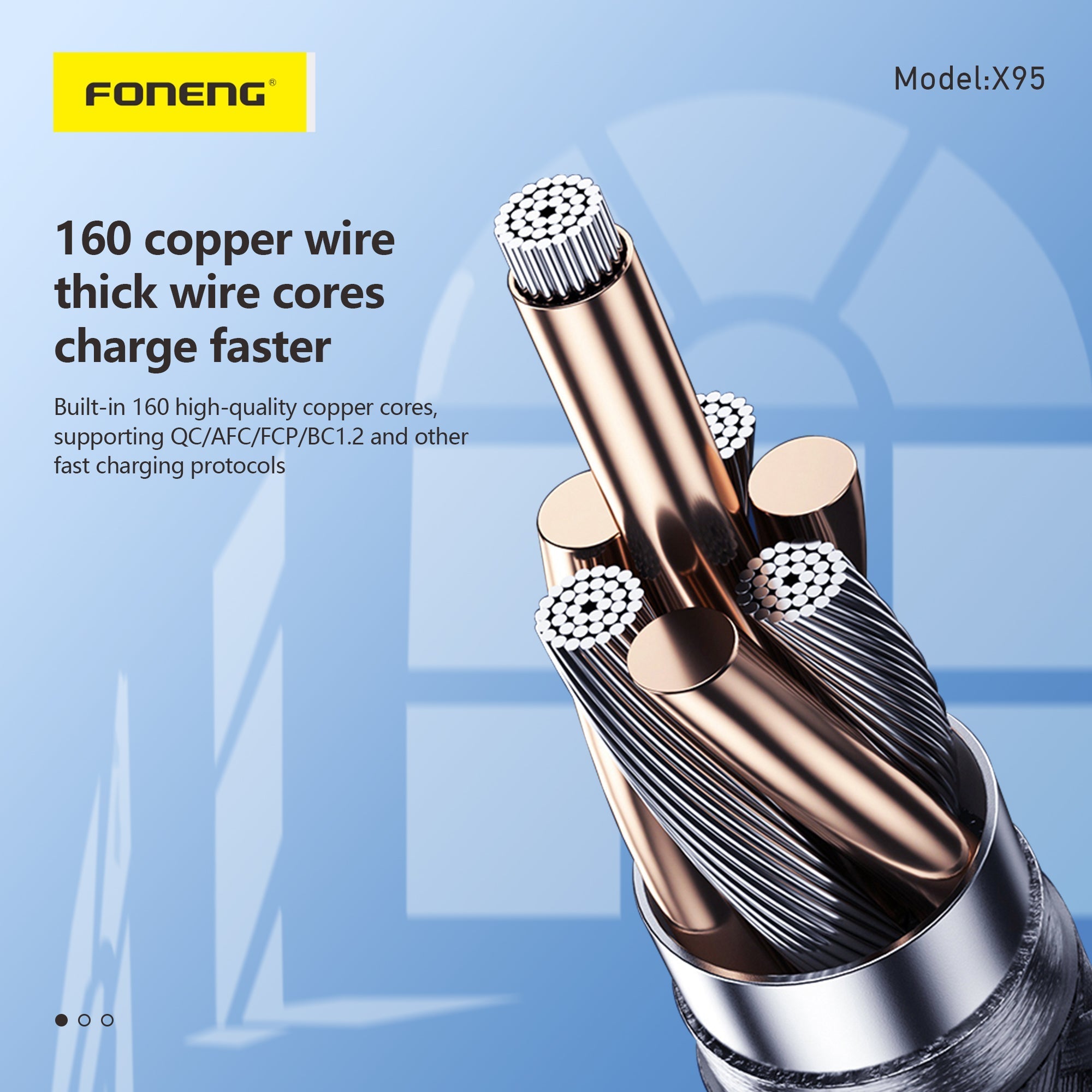 X95 1.2M METAL HEAD BRAIDED C TO TYPE C CABLE -60W