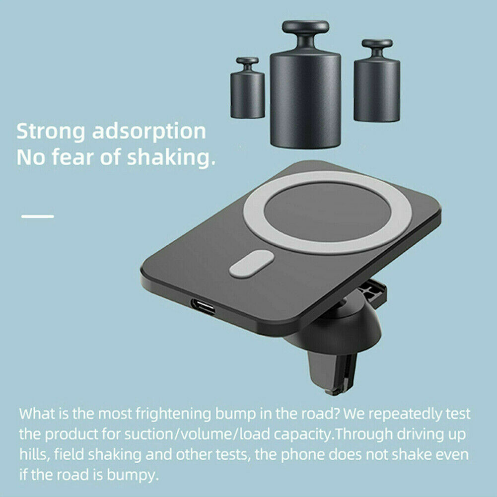 Mag safe Car Mount Wireless charger with for iPhone 12/12 Pro/12 Pro Max/12 mini