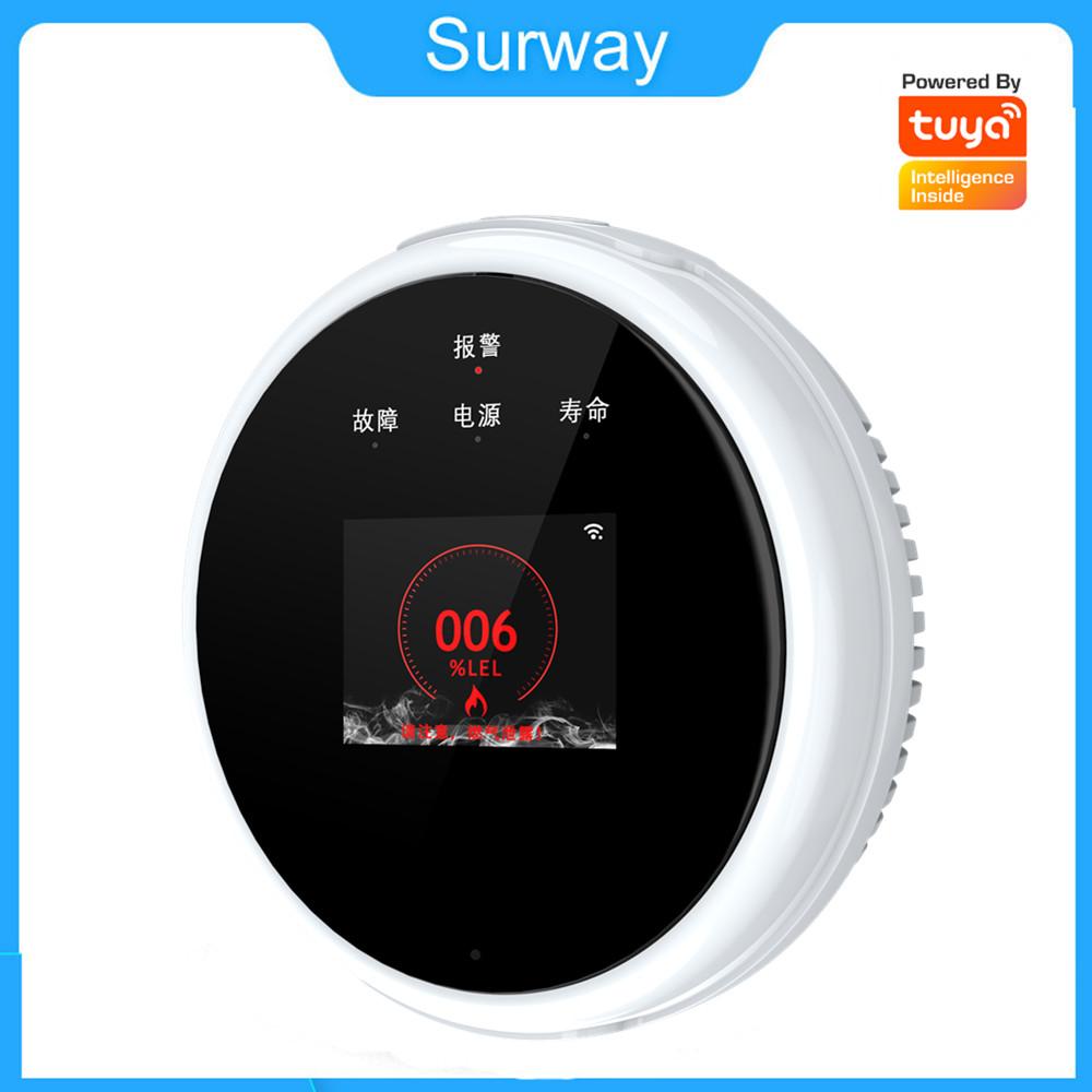 Tuya Smart WiFi Alarm Sensor Natural Gas Leak Detector Gas Detector Detection Alarm