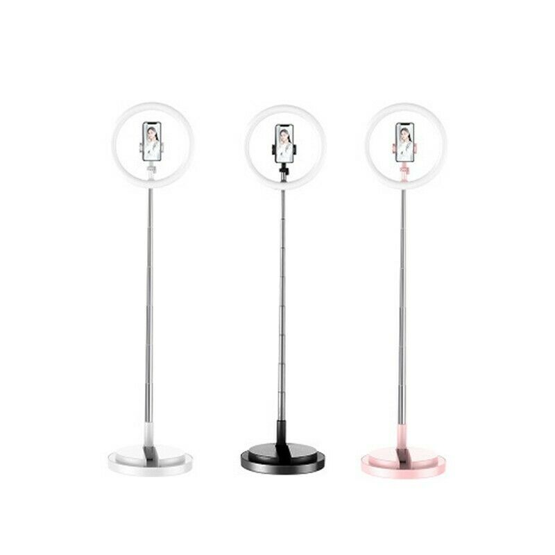 Ring Fill Light with Stand Phone Holder For Vlog Makeup Photographer StudioPremium Quality -white