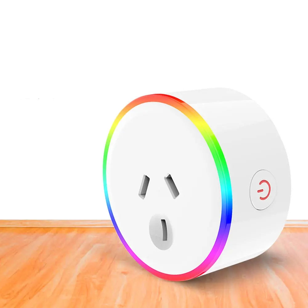 Tuya AU Plug Smart RGB LED Light Smart Wifi Socket Voice Control Works With Alexa Google Home