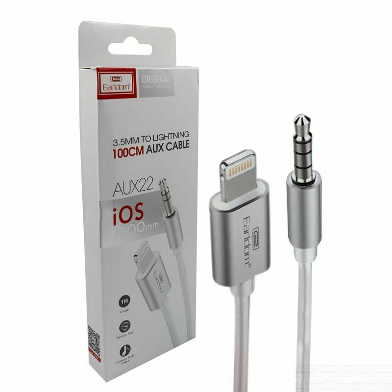 Earldom Lightning to 3.5mm Jack Male Audio AUX Cord Cable iPhone