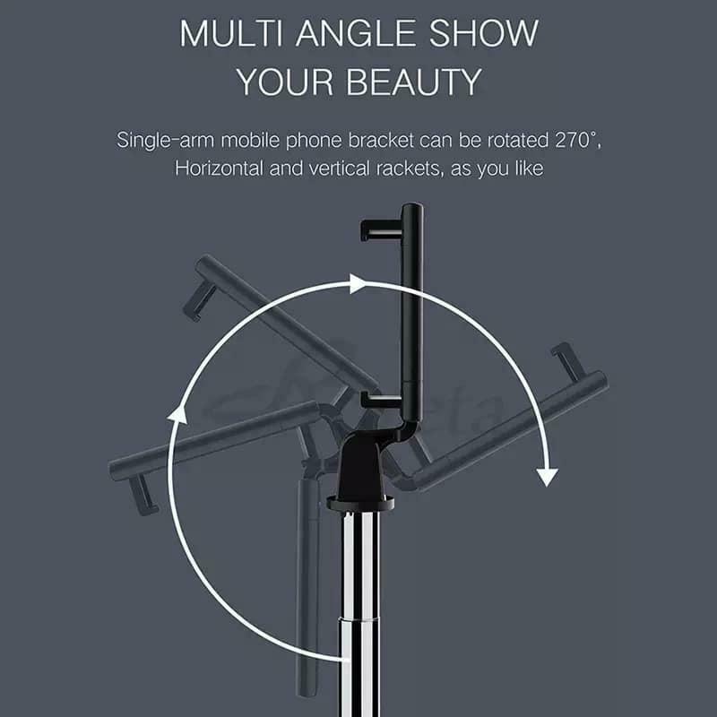TEQ Bluetooth Selfie Stick And Tripod With Remote (stainless Steel)