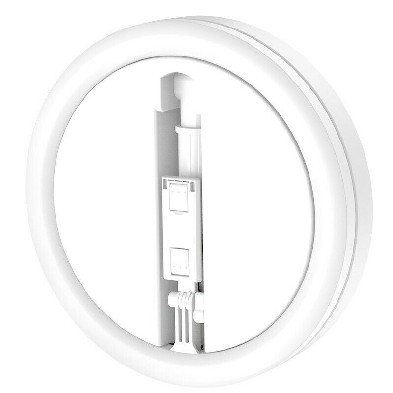 Ring Fill Light with Stand Phone Holder For Vlog Makeup Photographer StudioPremium Quality -white