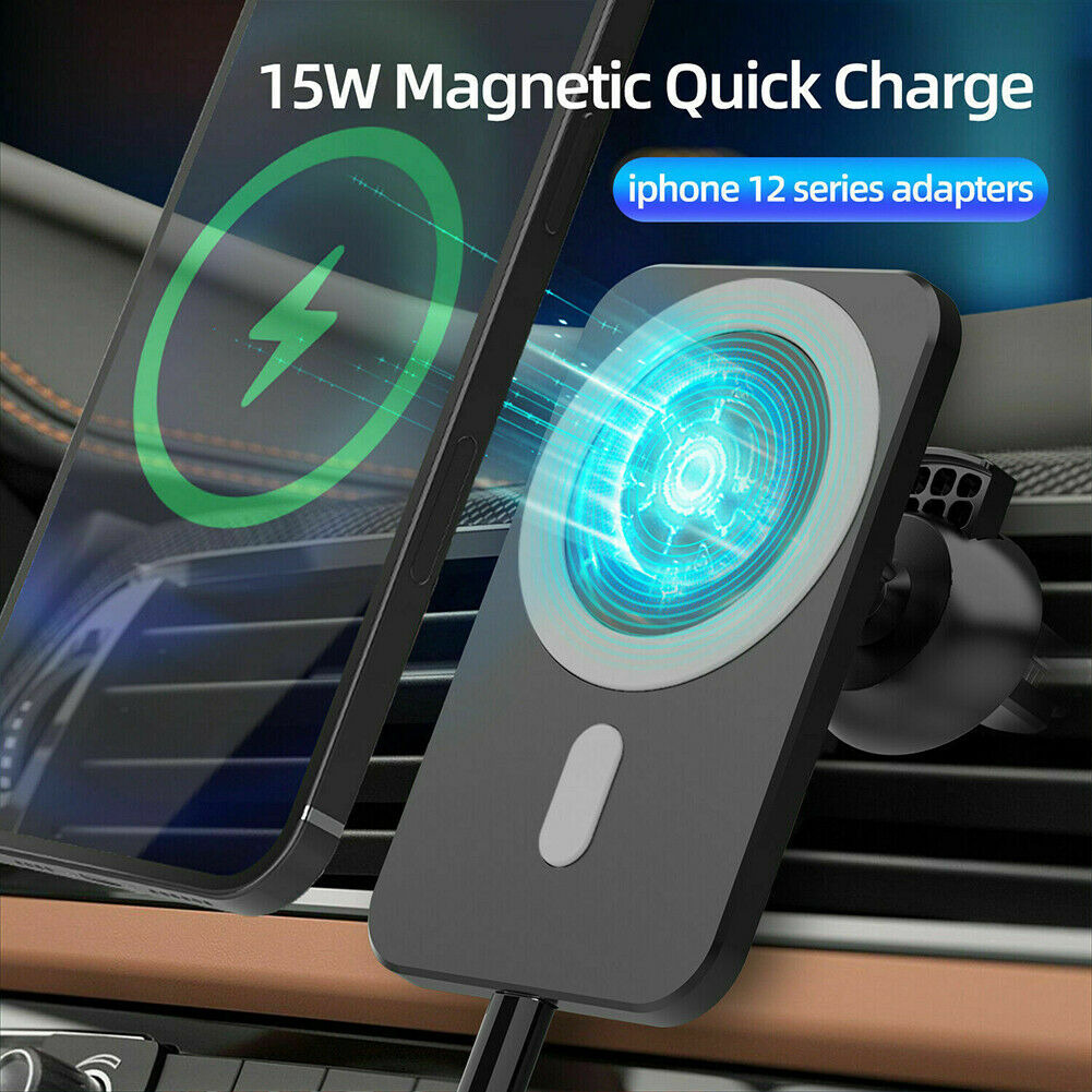 Mag safe Car Mount Wireless charger with for iPhone 12/12 Pro/12 Pro Max/12 mini