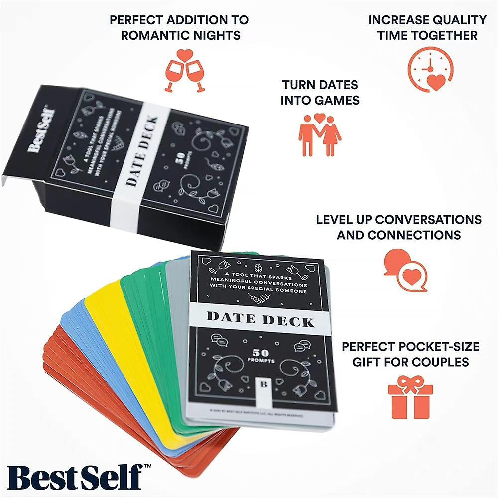Date Deck By Bestself Intimacy Conversation Meaningful Discussion Party Card Game
