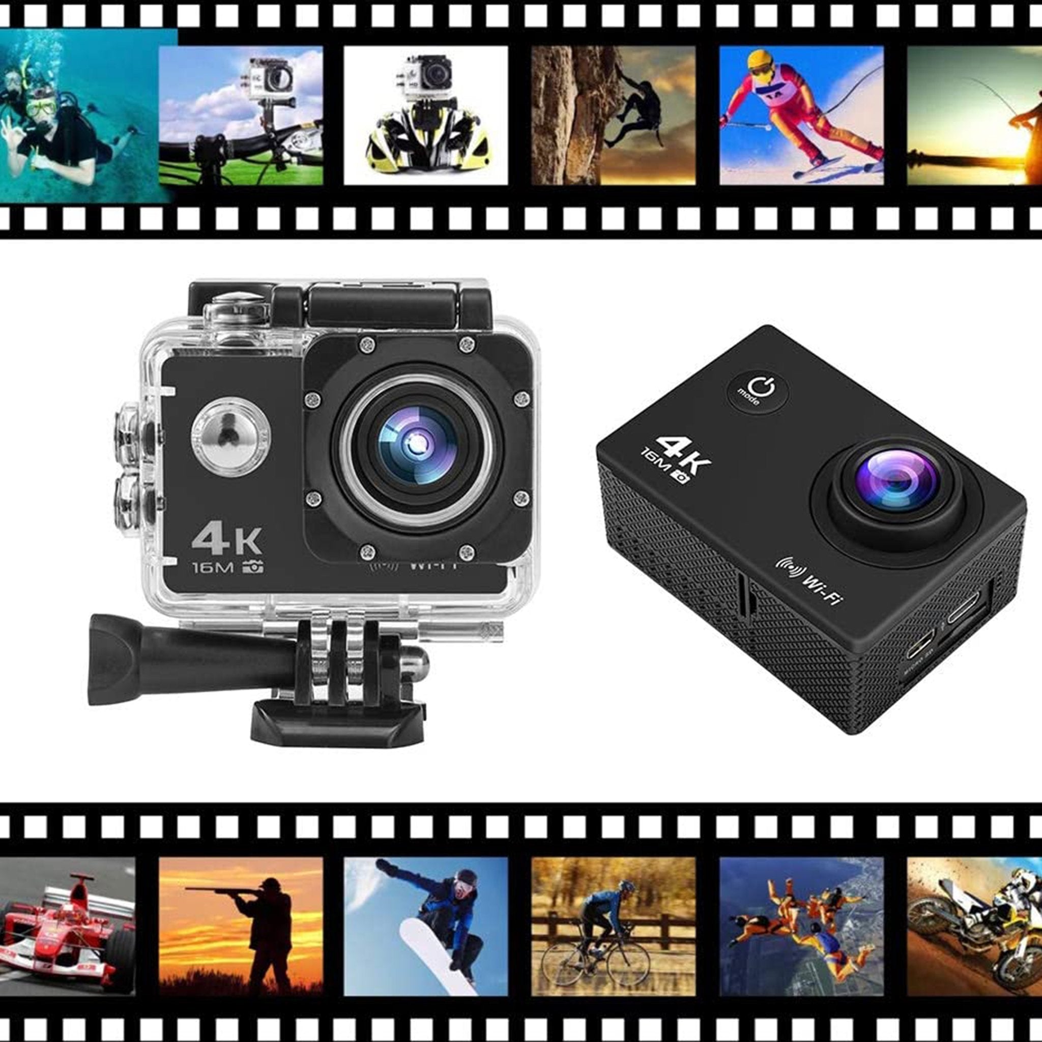 Full HD 4K Waterproof Sports Camera