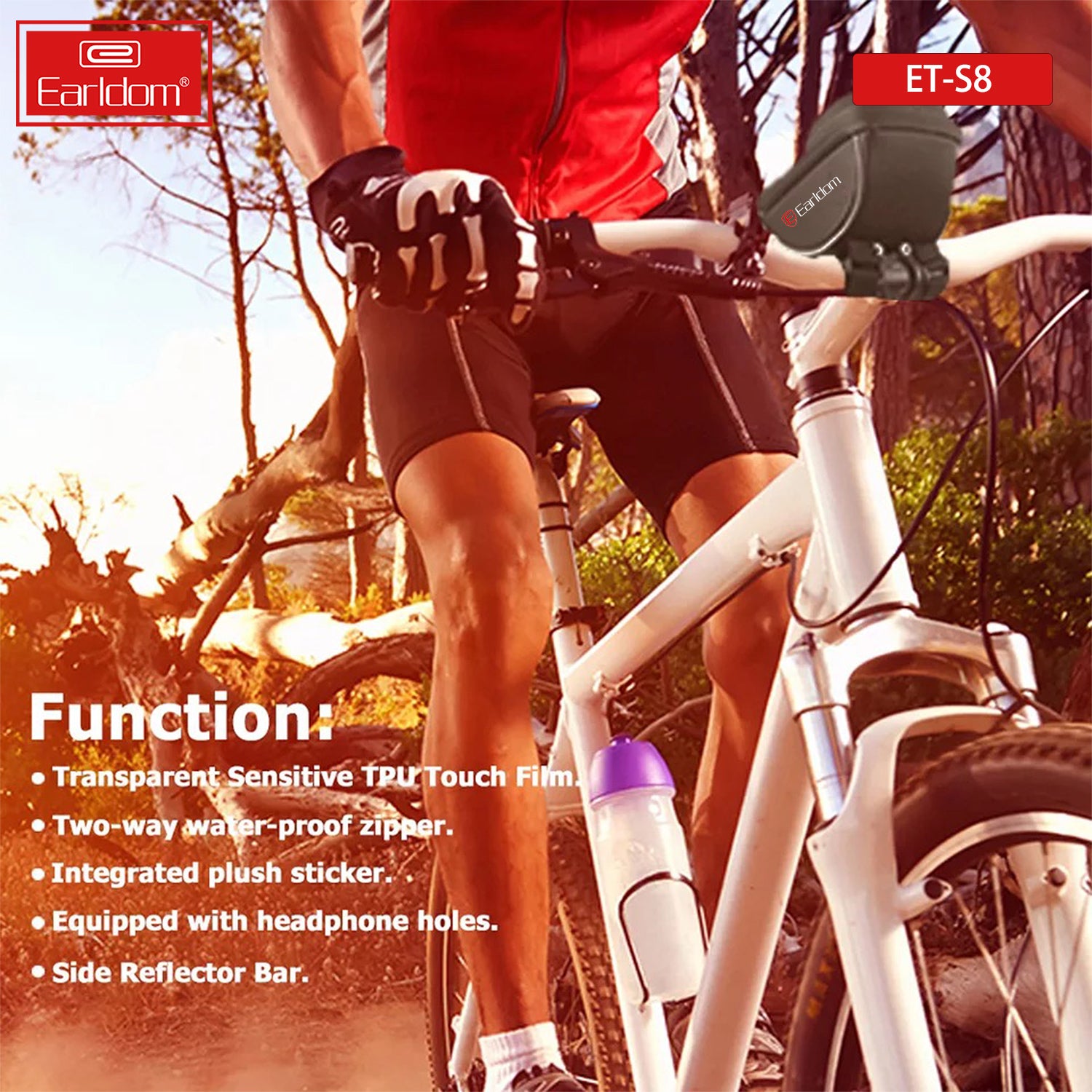 EARLDOM ET-S8 Waterproof Mobile Storage Bag for Bicycle Motorcycle