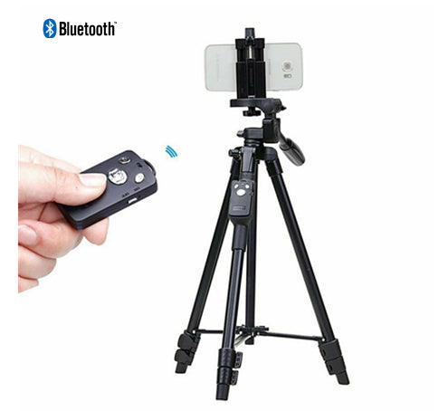 Yunteng VCT 5208 Phone Camera Tripod Bluetooth Shutter Telescoping Legs iphone
