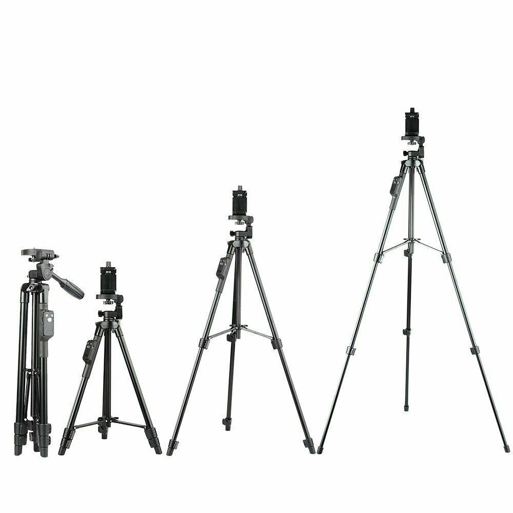 Yunteng VCT 5208 Phone Camera Tripod Bluetooth Shutter Telescoping Legs iphone