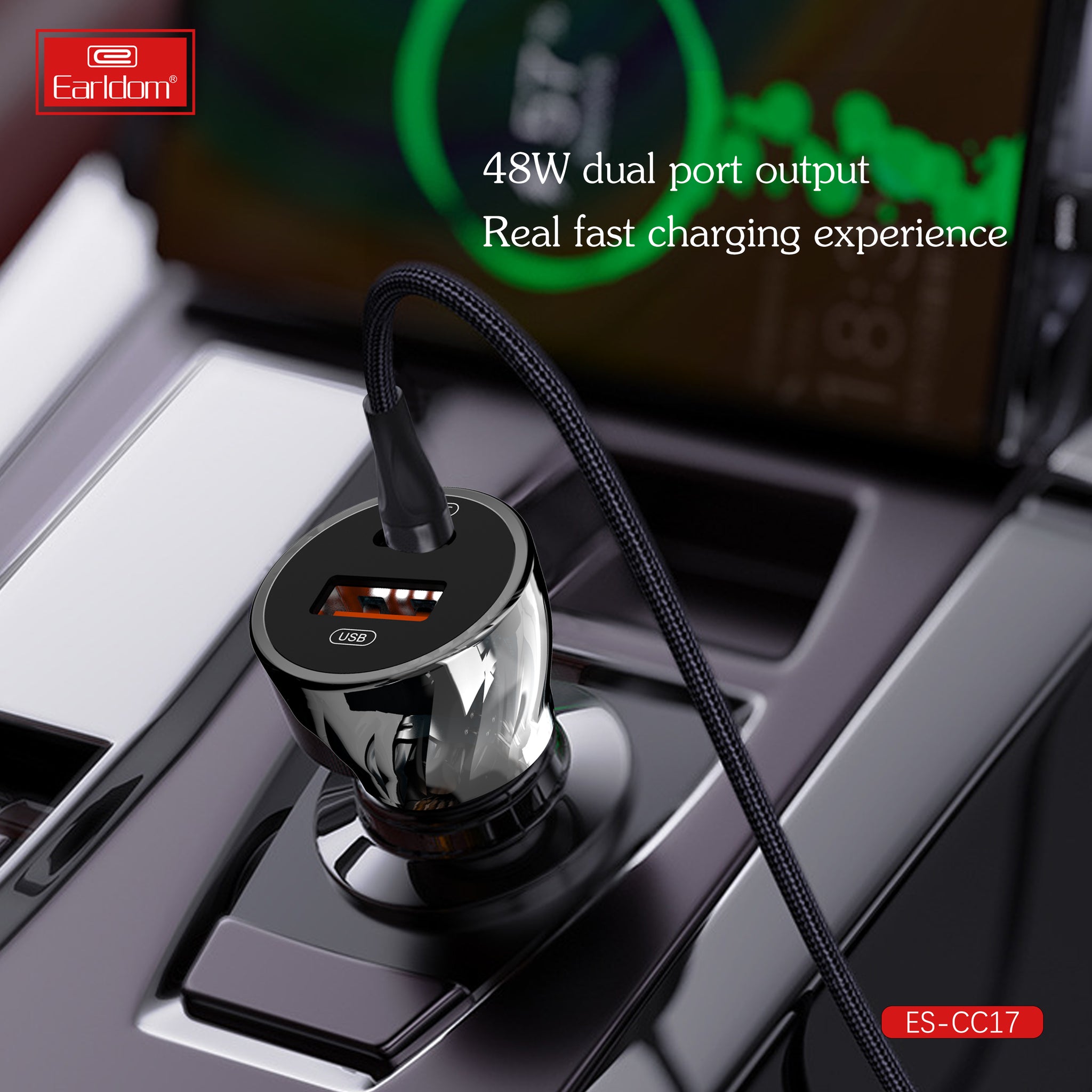 Boost Up Charge 48W Dual USB and USB C Car Charger