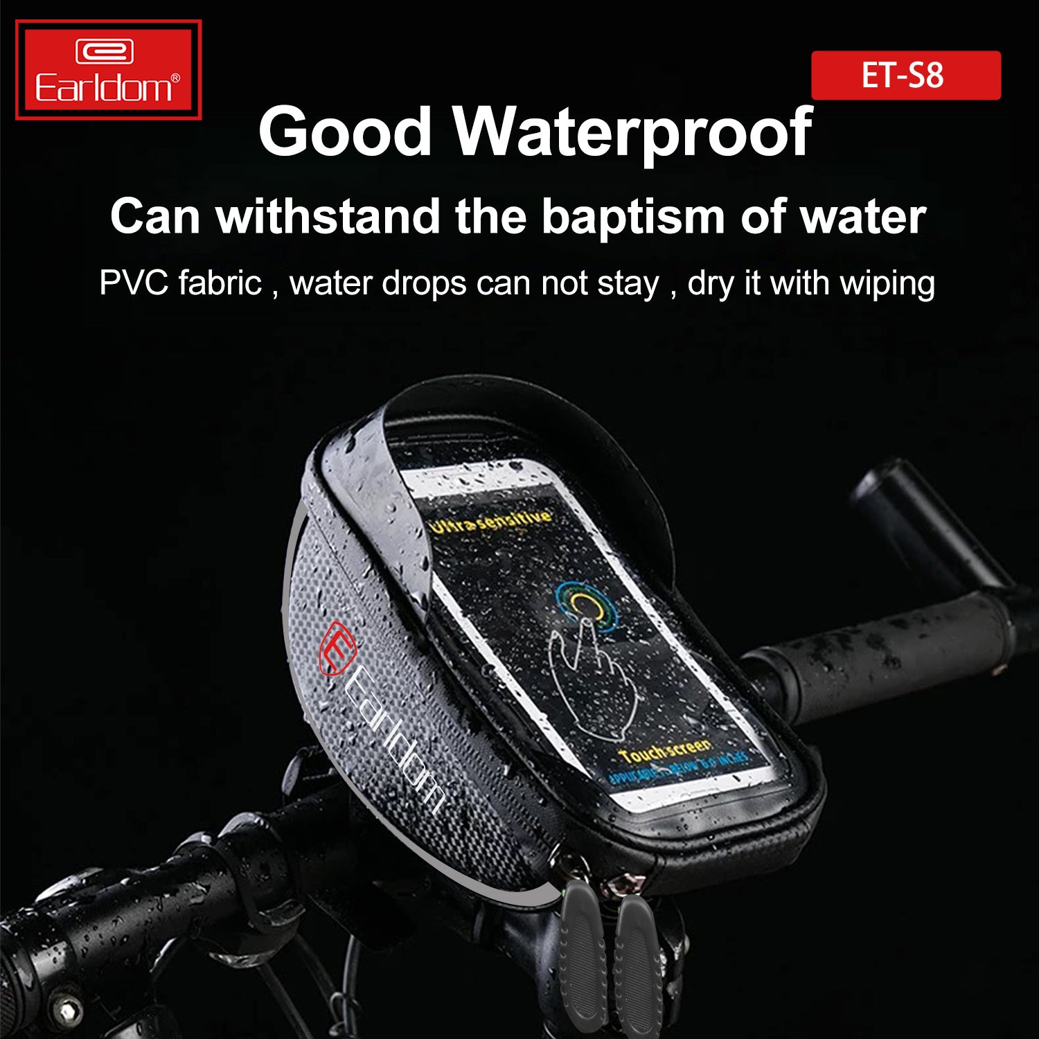 EARLDOM ET-S8 Waterproof Mobile Storage Bag for Bicycle Motorcycle