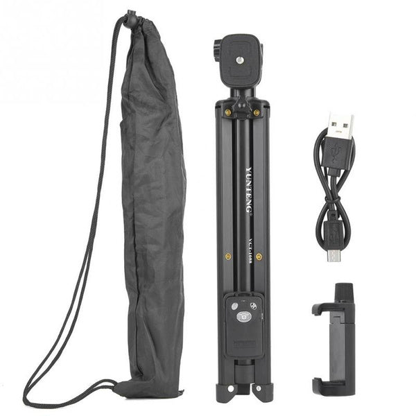 Yunteng aluminium Phone Camera Tripod Selfie Stick Monopod Bluetooth wireless