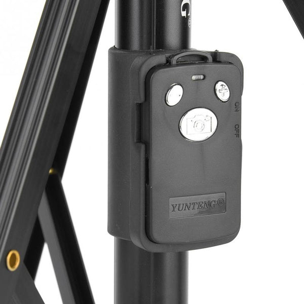 Yunteng aluminium Phone Camera Tripod Selfie Stick Monopod Bluetooth wireless