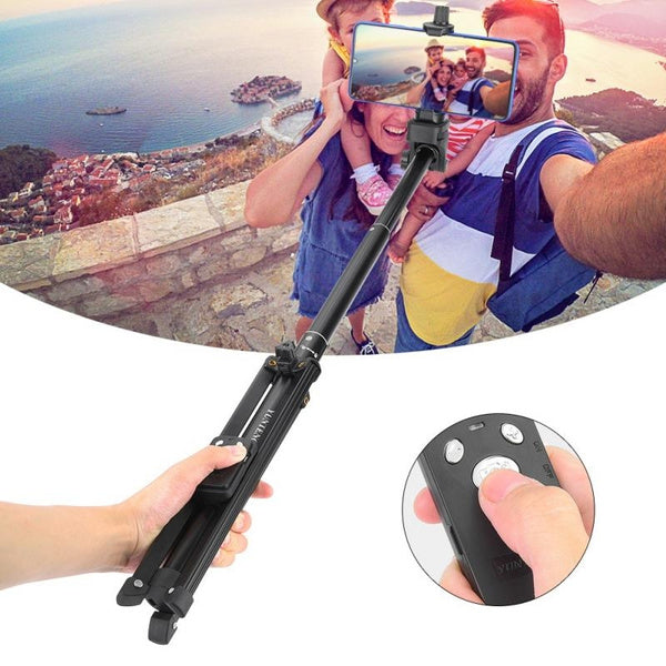 Yunteng aluminium Phone Camera Tripod Selfie Stick Monopod Bluetooth wireless