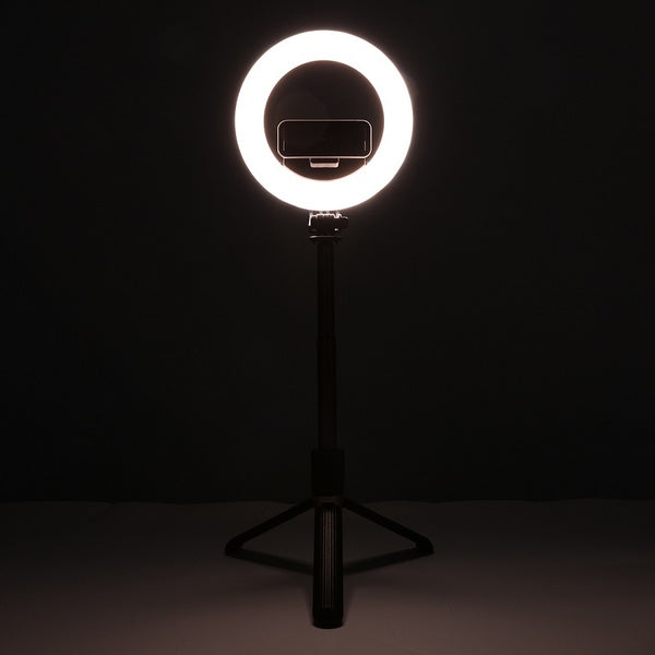 Extendable Selfie Stick Tripod LED Ring Light Bluetooth