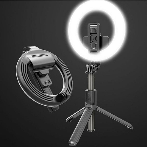Extendable Selfie Stick Tripod LED Ring Light Bluetooth