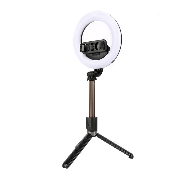 Extendable Selfie Stick Tripod LED Ring Light Bluetooth