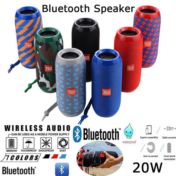 TG117 Bluetooth Stereo Speaker Waterproof Speaker