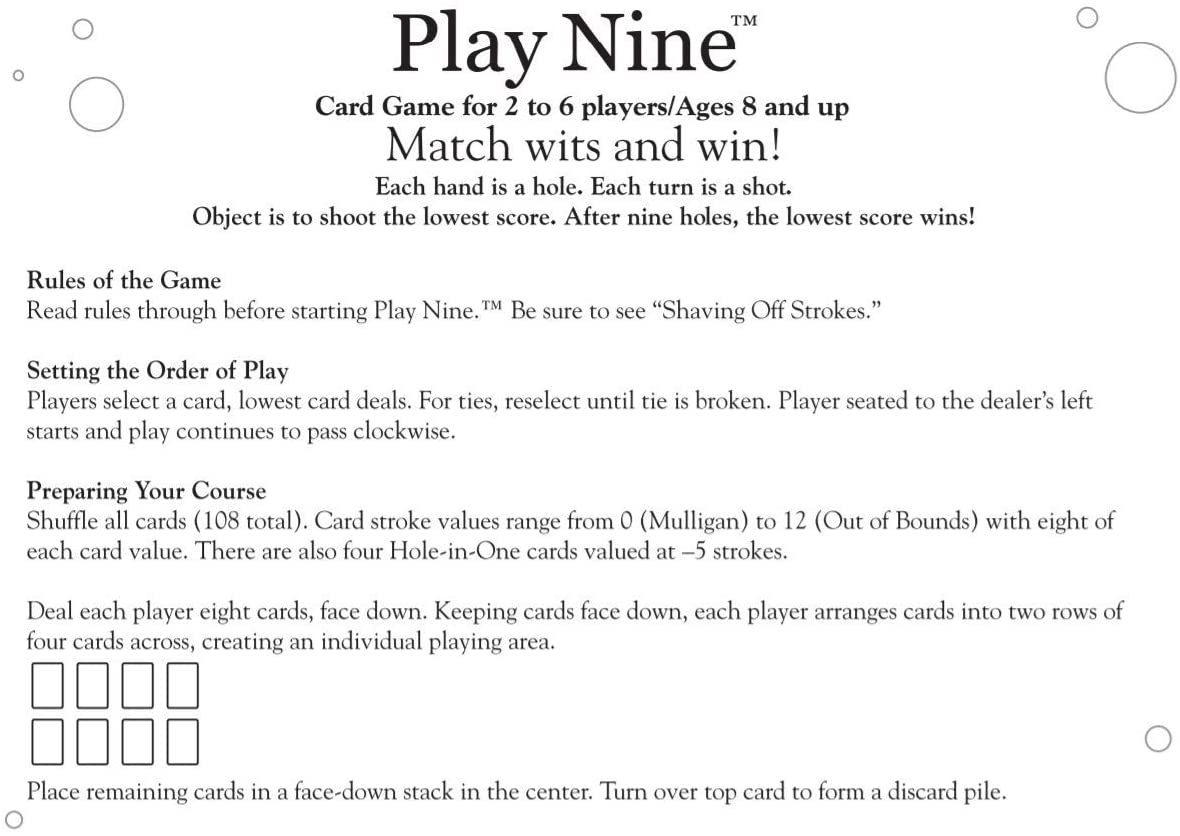 How To Play Nines