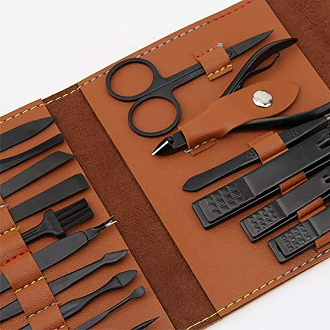 16pcs Nail Clipper nail scissors  Pedicure Cuticle Remover Nail File Manicure Set