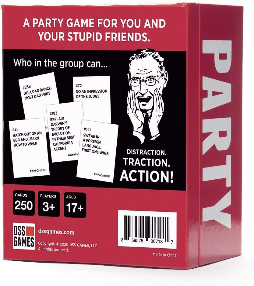 Drunk Stoned Stupid Who Can Do It Party Game