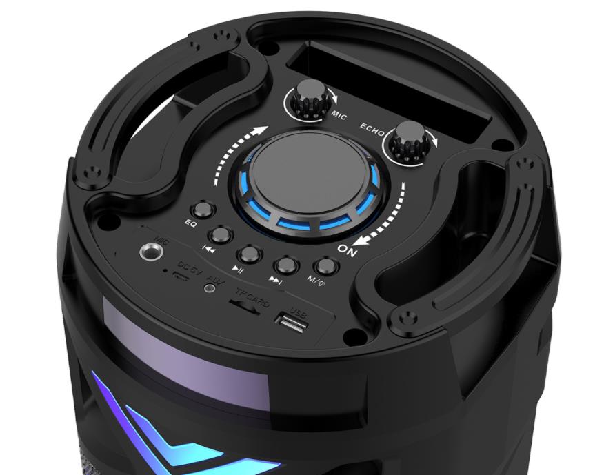 ZQS 6201 big speaker with app   free mic and remote  support usb +sd +bluetooth +radio
