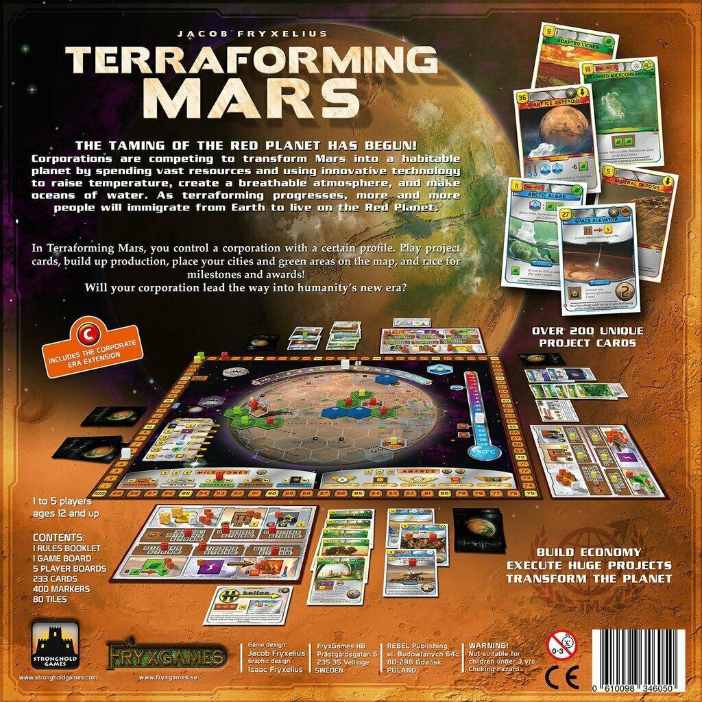 Terraforming Mars Board Game - Build Your Economy and Transform The Planet