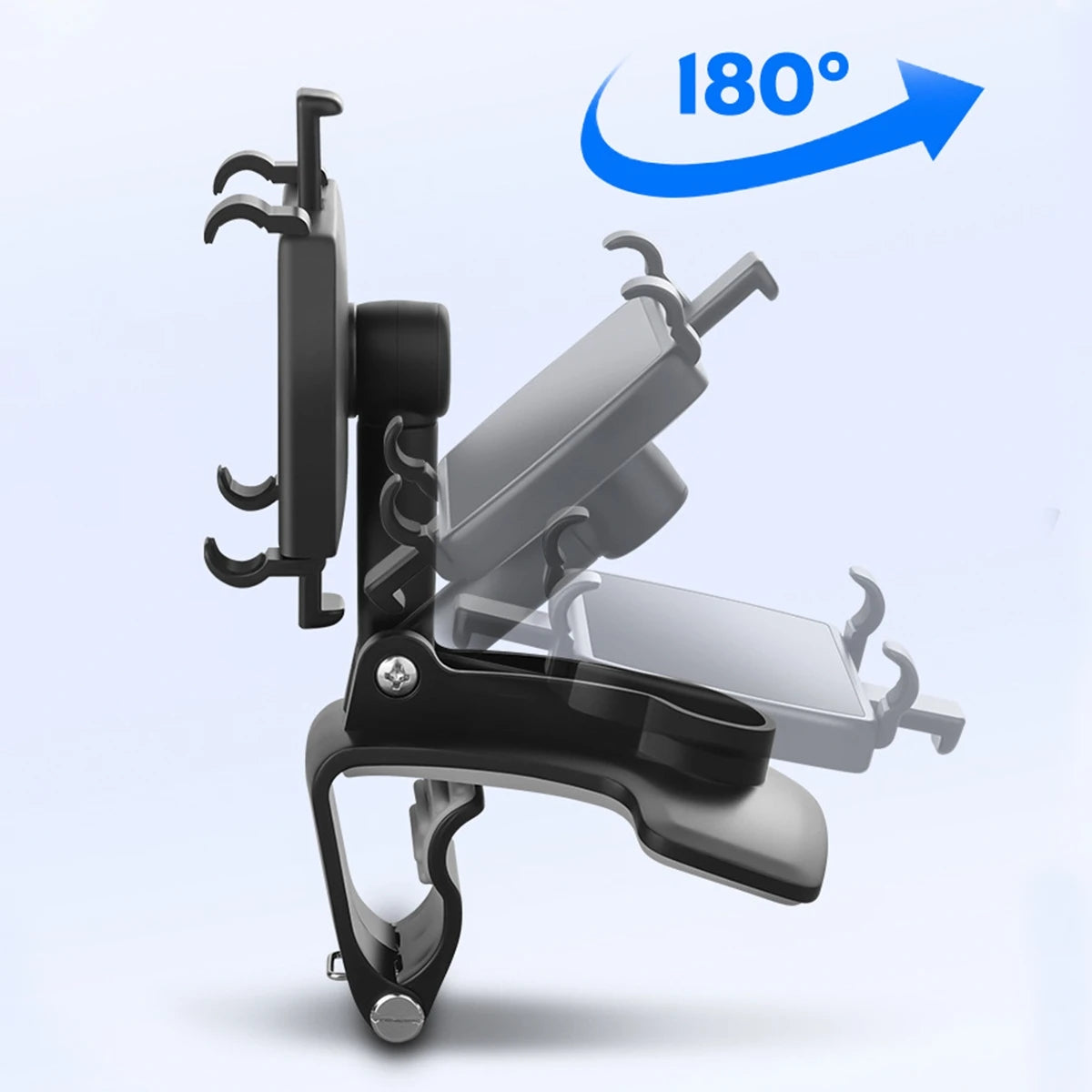 ITEQ Car Mobile Phone Holder 360°  Clip On Dashboard /Sun Visor/Rearview Mirror Stand