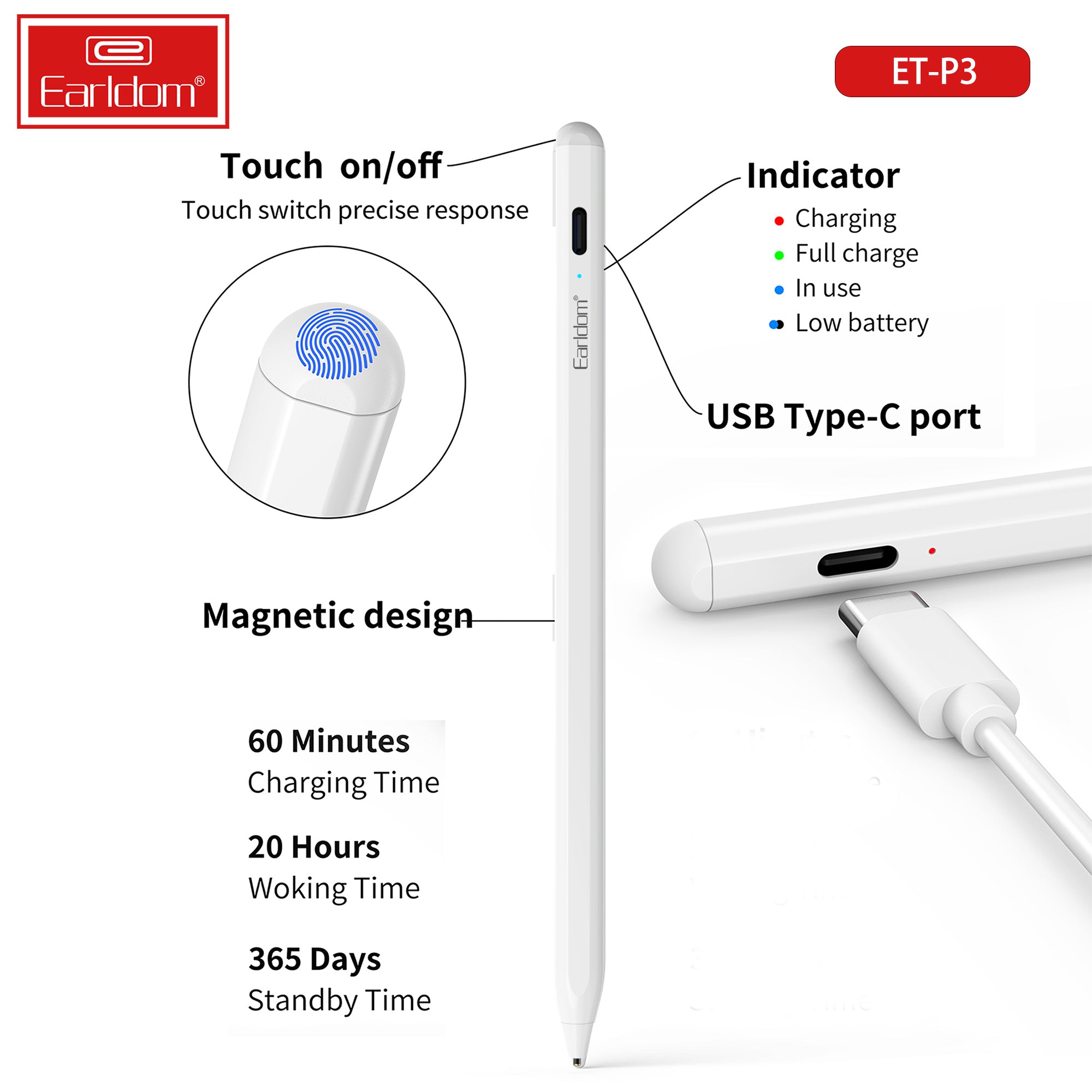 Touch pen for iPad