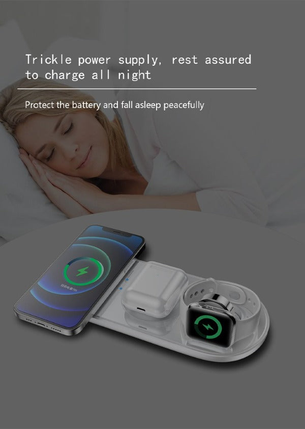 TEQ 5 in 1 wireless charger pad For  Apple Samsung phone and watch