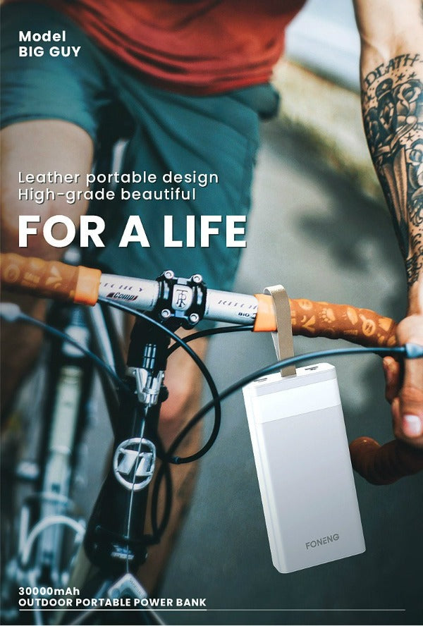 Foneng Big Power Bank portable powerbank 30000 mah