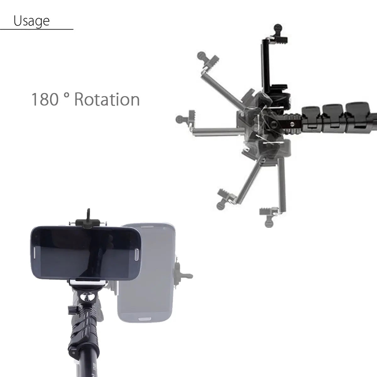 YunTeng 1288 Extendable bluetooth Remote Control  Selfie Stick Monopod for Phone Gopro Camera