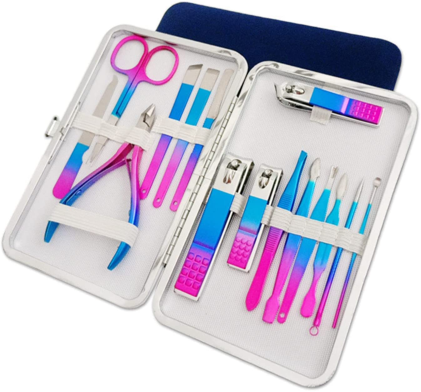 iCare Professional Nail Clipper Nail File Nail Cutter 15PCS Manicure Kit