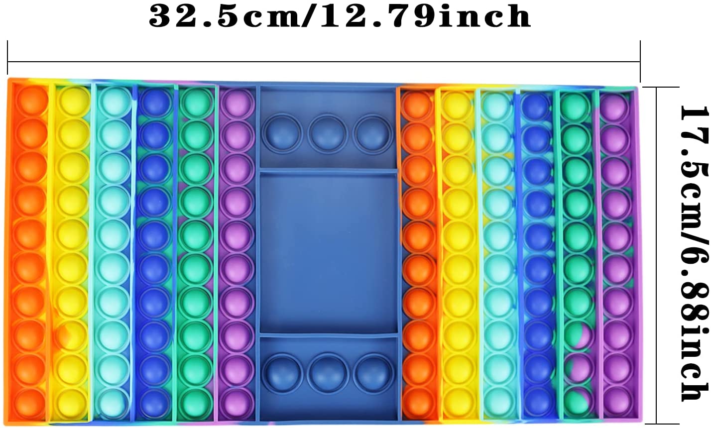 Big Pop Game Fidget Toy Rainbow Chess Board Push Bubble
