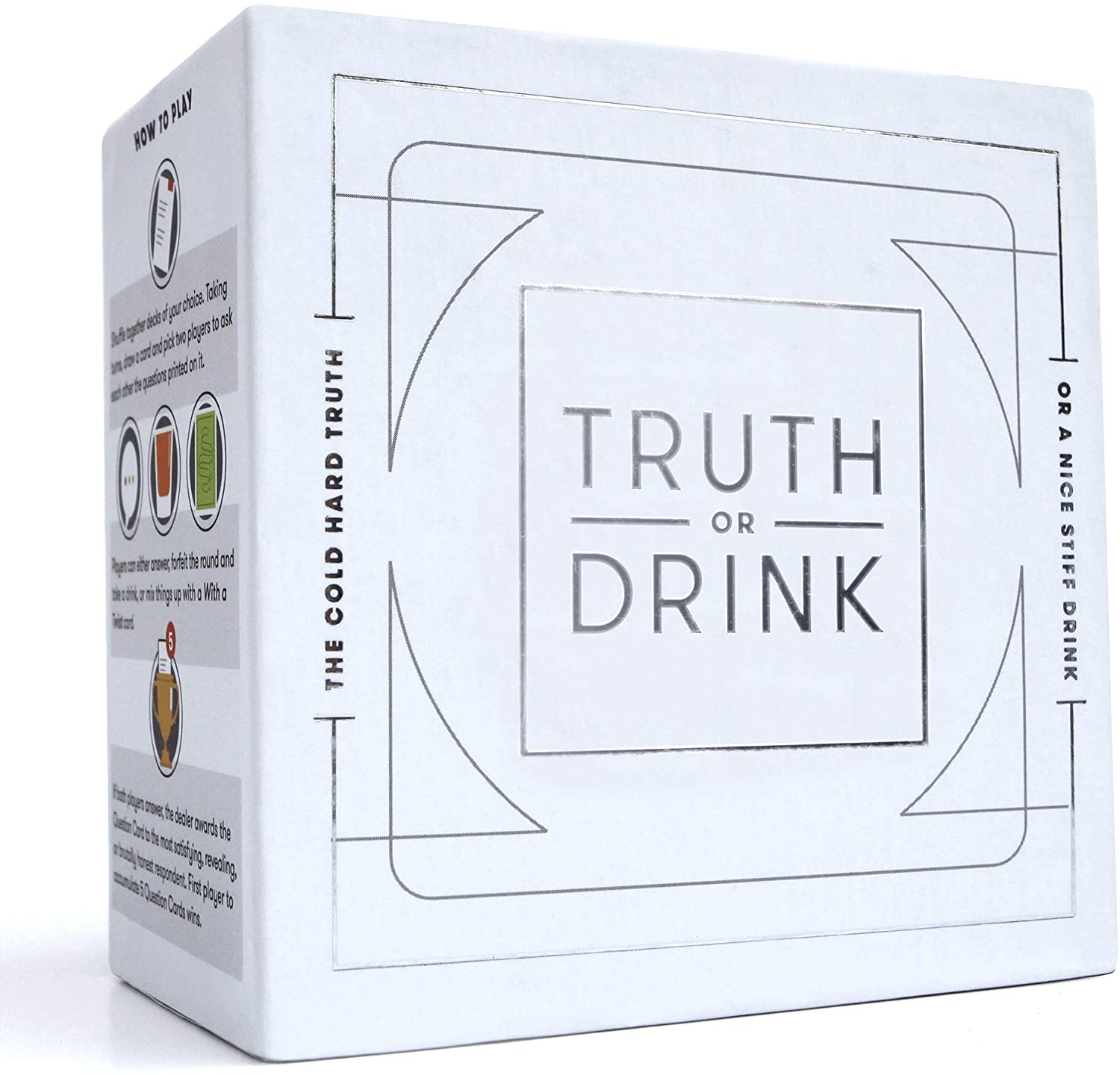 Truth or Drink  Fun Drinking Card Game for Adults, Great for Parties and Game Night