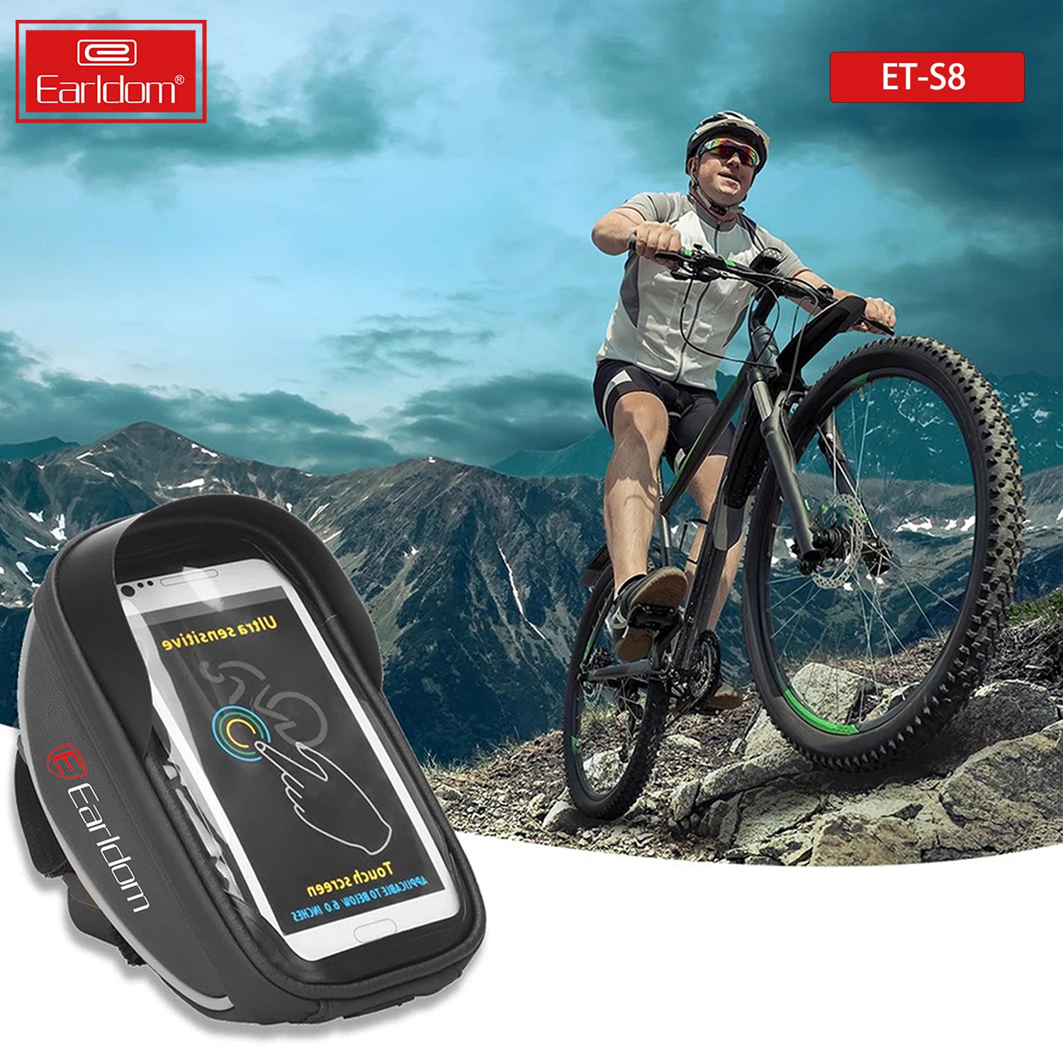 EARLDOM ET-S8 Waterproof Mobile Storage Bag for Bicycle Motorcycle