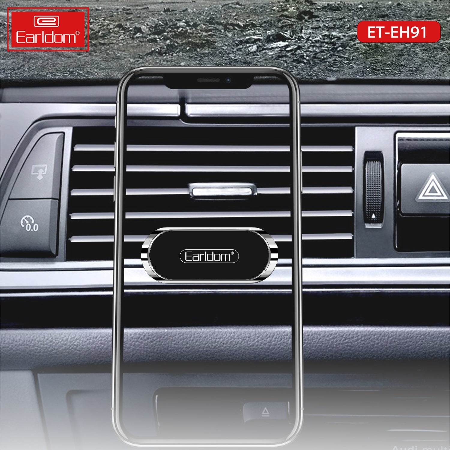 Earldom 360° Rotate Universal Magnetic Car Mount Dash Phone Holder Mobile Phone